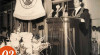 Foto Prof. Dr. Iskandar Titus menyampaikan pidato mengenai hewan pada acara Dies Natalis VII Universitas Indonesia di kampus Salemba, 2 Februari 1957.